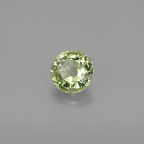 Turmalina verde natural de 1,03 ct, corte redondo, VVS-VS
