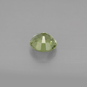 Turmalina verde natural de 1,03 ct, corte redondo, VVS-VS