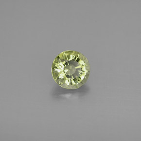Turmalina verde natural de 0,81 ct, corte redondo, VVS-VS