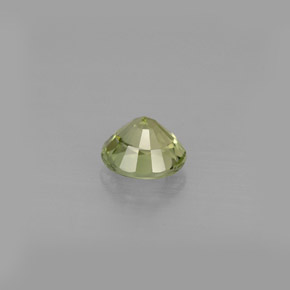Turmalina verde natural de 0,81 ct, corte redondo, VVS-VS