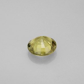 Turmalina verde natural de 0,71 ct, corte redondo, VS