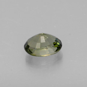 Turmalina verde natural de 0,98 ct, corte óvalo, VS