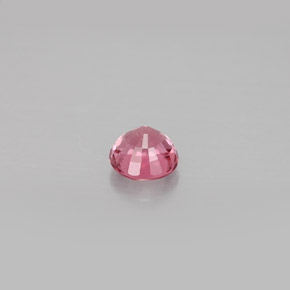 Turmalina rosa natural de 0,75 ct, corte redondo, VS