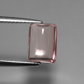 Turmalina rosa natural de 2,63 ct, baguette, transparente