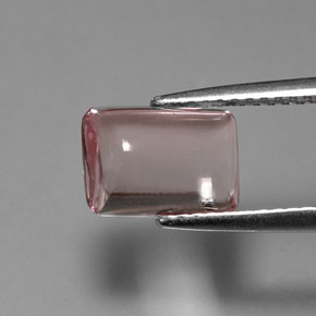Turmalina rosa natural de 2,63 ct, baguette, transparente