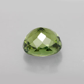 Turmalina verde natural de 2,43 ct, corte óvalo, VVS