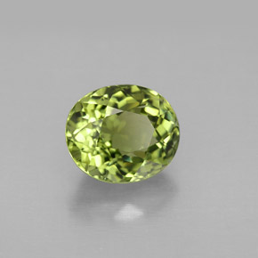 Turmalina verde natural de 2,46 ct, corte óvalo, VVS