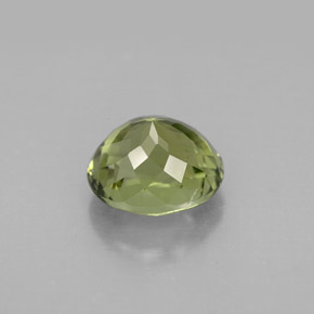 Turmalina verde natural de 2,46 ct, corte óvalo, VVS