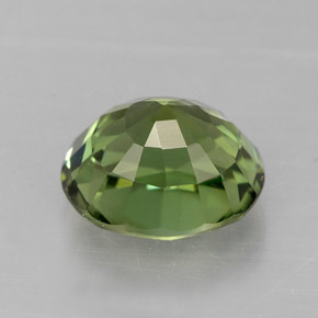 Turmalina verde natural de 2,42 ct, corte óvalo, VVS
