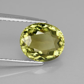 Turmalina verde natural de 1,93 ct, corte óvalo, IF