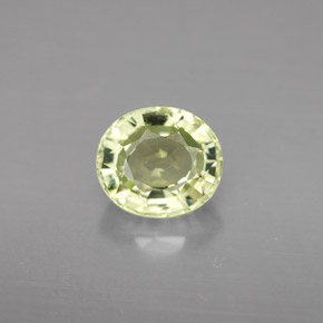 Turmalina verde natural de 1,88 ct, corte óvalo, VVS
