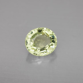 Turmalina verde natural de 1,88 ct, corte óvalo, VVS