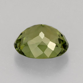 Turmalina verde natural de 1,85 ct, corte óvalo, VVS