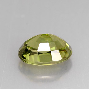 Turmalina verde natural de 1,40 ct, corte óvalo, VS