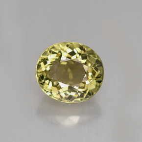 Turmalina verde natural de 1,94 ct, corte óvalo, VVS