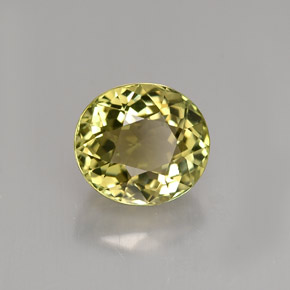 Turmalina verde natural de 1,94 ct, corte óvalo, VVS