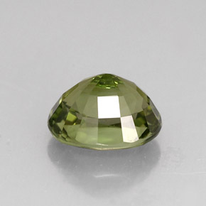 Turmalina verde natural de 2,02 ct, corte óvalo, VVS