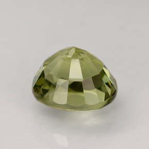 Turmalina verde natural de 1,86 ct, corte óvalo, VVS