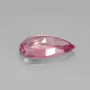 Turmalina rosa natural de 3,13 ct, en forma de pera, VVS