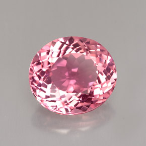 Turmalina rosa natural de 2,94 ct, corte óvalo, VVS