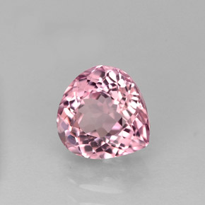 Turmalina rosa natural de 1,61 ct, en forma de pera, VVS