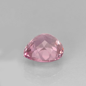 Turmalina rosa natural de 1,61 ct, en forma de pera, VVS