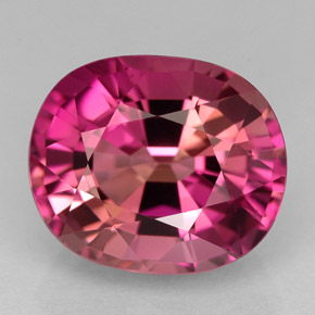 Turmalina violeta natural de 6,61 ct, corte óvalo, VVS