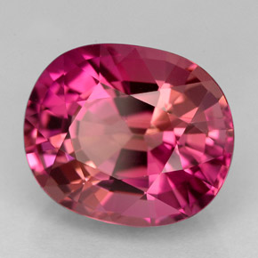 Turmalina violeta natural de 6,61 ct, corte óvalo, VVS
