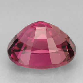 Turmalina violeta natural de 6,61 ct, corte óvalo, VVS