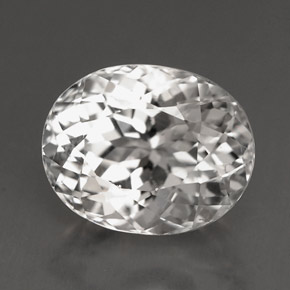 Turmalina blanco natural de 4,09 ct, corte óvalo, VVS-VS