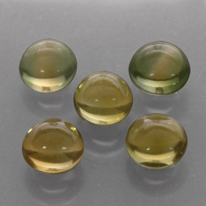 Gemas de turmalina multicolor natural de  ct, corte redondo, transparente
