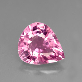 Turmalina rosa natural de 2,31 ct, en forma de pera, VS