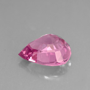 Turmalina rosa natural de 2,31 ct, en forma de pera, VS