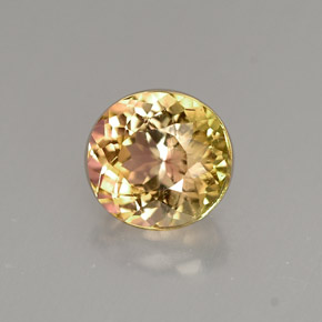 Turmalina multicolor natural de 1,17 ct, corte óvalo, VVS-VS