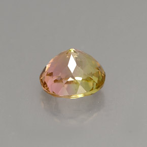 Turmalina multicolor natural de 1,17 ct, corte óvalo, VVS-VS