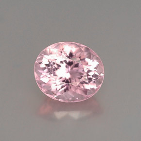 Turmalina rosa natural de 1,14 ct, corte óvalo, VVS-VS