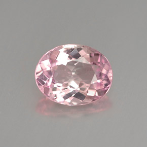 Turmalina rosa natural de 1,04 ct, corte óvalo, VVS-VS