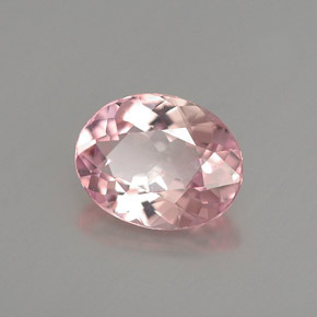 Turmalina rosa natural de 1,04 ct, corte óvalo, VVS-VS