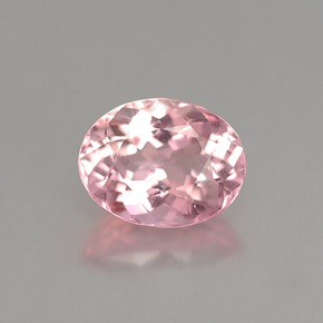 Turmalina rosa natural de 1,07 ct, corte óvalo, VVS-VS