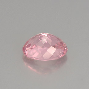 Turmalina rosa natural de 1,07 ct, corte óvalo, VVS-VS