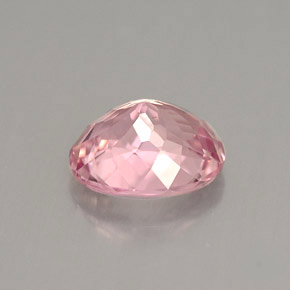 Turmalina rosa natural de 1,40 ct, corte óvalo, VS