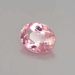 Turmalina rosa natural de 0,82 ct, corte óvalo, VS
