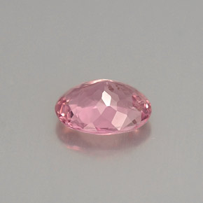 Turmalina rosa natural de 0,82 ct, corte óvalo, VS