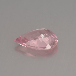 Turmalina rosa natural de 0,90 ct, en forma de pera, VS