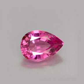 Turmalina rosa natural de 0,98 ct, en forma de pera, VS