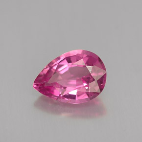 Turmalina rosa natural de 0,98 ct, en forma de pera, VS