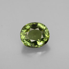 Turmalina verde natural de 1,64 ct, corte óvalo, VVS-VS