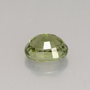 Turmalina verde natural de 1,33 ct, corte óvalo, VVS-VS