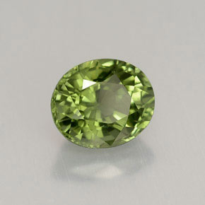 Turmalina verde natural de 1,45 ct, corte óvalo, VVS-VS