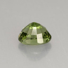 Turmalina verde natural de 1,45 ct, corte óvalo, VVS-VS